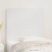 Testiera 2 Pz Bianco 80x5x78/88 Cm İn Similpelle /