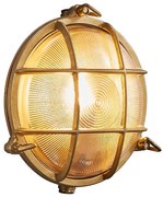 Nordlux - Lampada da parete per esterni POLPERRO 1xE27/12,5W/230V IP64 ottone