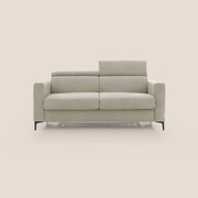 Gardenia divano letto materasso alto 18 cm con poggiatesta reclinabili e rivestimento impermeabile T02 panna