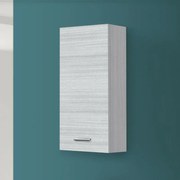 Pensile bagno sospeso 35 cm grigio con ripiano regolabile Desya