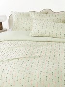 Copripiumino in cotone con frange trapuntate Lenja