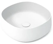 Lavabo da appoggio PADDLE quadrato in ceramica L 42 x H 42 x P 40 cm bianco