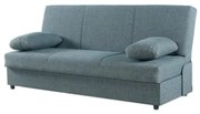 Divano Letto Contenitore 190x64x90 Jimmy In Tessuto Blu