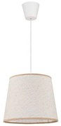 Duolla - Lampadario a sospensione con filo SOLO 1xE27/40W/230V diametro 24 cm beige chiaro