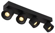 Globo 56961-4B - Faretto LED RAE 4xLED/6W/230V nero