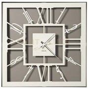 Orologio da muro di design tauro fango e avorio in ferro 50x50cmh