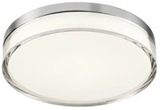 Redo 01-3728 - Plafoniera LED FRISBI LED/18W/230V 3000/4000K IP44 cromo