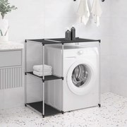 Rastrelliera Per Lavatrice Nera 87x55x90,5 Cm Ferro /