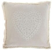 Cuscino Home ESPRIT Beige Romantico 45 x 45 cm