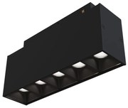 Base Di Illuminazione Points Per Binario Moderno Alluminio Nero 10W Luce Calda