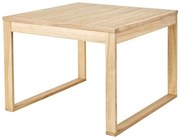 Tavolo da pranzo per giardino Solaris NATERIAL struttura e superficie in acacia per 4 persone 90x90cm