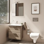 Mobile Bagno Sospeso 60 Cm Due Cassetti Specchio Con Illuminazione Led Vitra "Mia" Cordoba