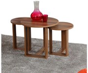 SET 3x Tavolino MIRA marrone