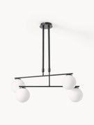 Lampada a sospensione in vetro opale Atlanta