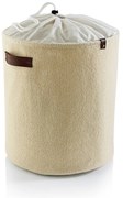 Cesto portabiancheria in tessuto beige 49 l - Mioli Decor