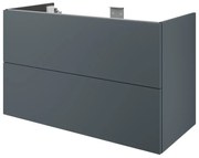Mobile da bagno sotto lavabo SENSEA Neo  laccato lucido L 105 x H 64 x P 48 cm 2 cassetti, lavabo non incluso
