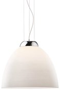 Sospensione Moderna Tolomeo Vetro Bianco 1 Luce E27