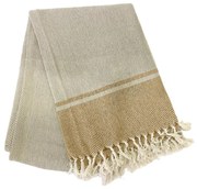 Tovaglia di cotone beige, 250 x 150 cm - Tiseco Home Studio