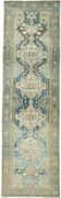 Hamedan Tappeto 370 x 110 Blu (Iran) Annodato A Mano