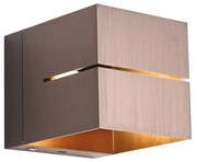 Lampada da parete moderna bronzo scuro con LED e dimmer touch ricaricabile - Joris Groove