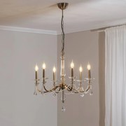 Lampadario di cristallo Adone Lucea, dimmerabile, Ottone / Oro, Soggiorno / Sala da pranzo, Metallo, Lampadario di cristallo