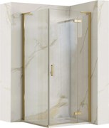Cabina doccia REA Hugo 80x80 Gold Brush
