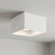 Plafoniera Quadrata da Soffitto GX53 in Gesso - Serie ESSENZA