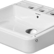 Lavabo da appoggio Onto a incasso rettangolare in ceramica bianco