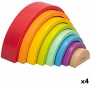 Puzzle di Legno per Bambini Woomax Arcobaleno 8 Pezzi 4 Unità