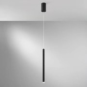 Lampadario LED moderno Pype nero Ø2.5cm, LUCE AMBIENTE DESIGN