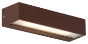 Lampada da parete industriale marrone ruggine incl. LED IP65 - Steph