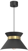 Lampadario a sospensione con filo NORGE 1xE27/15W/230V nero/oro