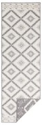 Tappeto da esterno grigio e crema , 80 x 350 cm Malibu - NORTHRUGS