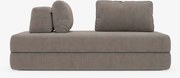 Rift divano letto matrimoniale 2 posti e 3 posti con schienali mobili - materasso alto 24 cm e memory foam in tessuto smacchiabile T31