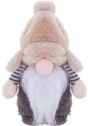 Gnomo Natale fermaporta 33 cm righe