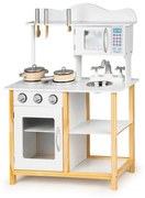 Cucina in legno per bambini + accessori Ecotoys