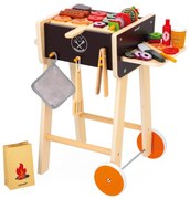 Barbecue in legno con accessori