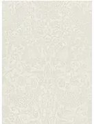 Morris & Co Carta da parati Pure Strawberry Thief - Oyster/ Chalk