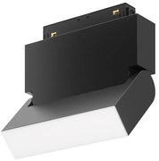 Base Di Illuminazione Basic Per Binario Moderno Alluminio Nero 10W Luce Calda