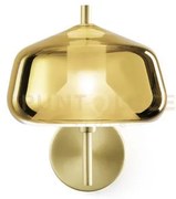 X-ray applique a parete vetro basso oro montatura oro 1 luce attacc...