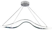 Lampadario LED moderno Giady grigio, luce naturale 2550 lumen, NOVECENTO