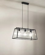 Sospensione teca tre luci 6278 n nero