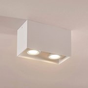 Arcchio Faretto da soffitto Carson in bianco, 2 luci