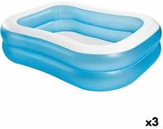 Piscina Gonfiabile Intex Azzurro Bianco Azzurro/Bianco 540 L 203 x 48 x 152 cm (3 Unità)