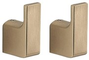 Gedy - Set da 2 ganci da parete PIRENEI oro opaco