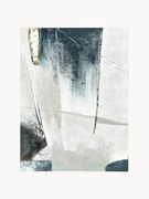 Quadro su tela dipinto a mano Golden Blue I