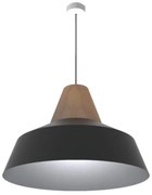 Lampadario Natura Kon nero  E27 Ø50cm LUMICOM