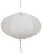 Lampadario Bianco Cotone 220-240 V 50 x 50 x 30 cm