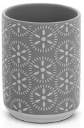 Portaspazzolino da appoggio in ceramica grigio multiuso Circus