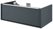 Mobile da bagno sotto lavabo SENSEA Neo marrone laccato lucido L 90 x H 32 x P 48 cm 1 cassetto, lavabo non incluso